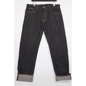 Japan Mbbcar Mens Raw Denim Jeans 701A Selvedge Dark Indigo Size 30 Streetwear